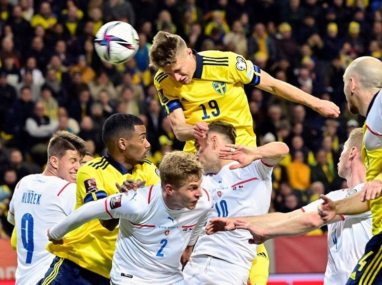 من مباراة السويد والتشيك في الملحق الأوروبي منتخب إيطاليا في تصفيات كأس العالم 2022