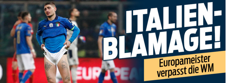 إيطاليا ضد مقدونيا الشمالية