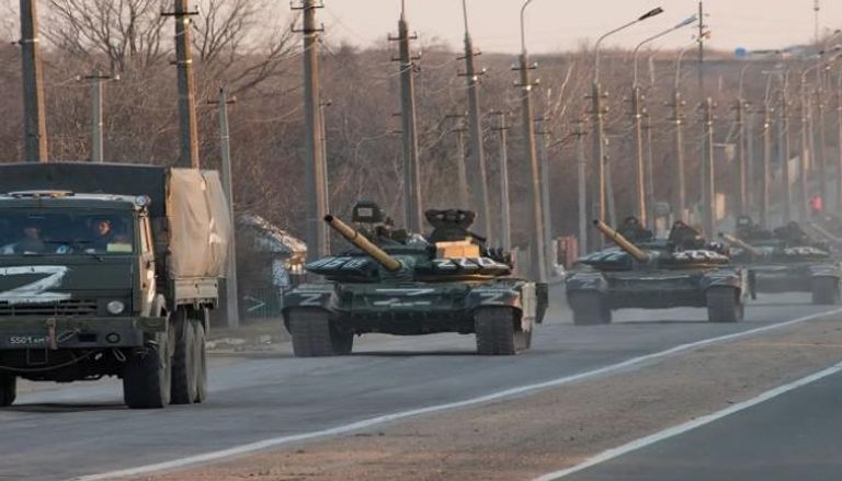 آليات عسكرية روسية خلال عمليتها في أوكرانيا