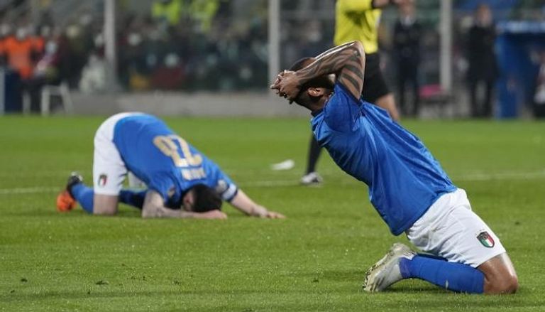 حسرة لاعبي منتخب إيطاليا