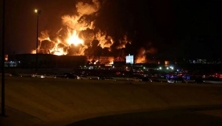 حريق منشأة أرامكو في جدة