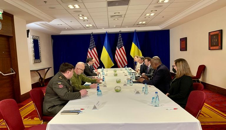 لقاء رباعي يضم وزراء خارجية ودفاع الولايات المتحدة وأوكرانيا