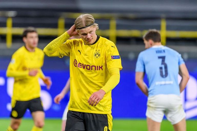 هالاند ضد مان سيتي إيرلينج هالاند مهاجم بروسيا دورتموند