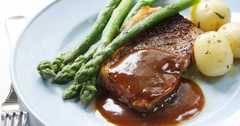     Beef fillet with brown sauce