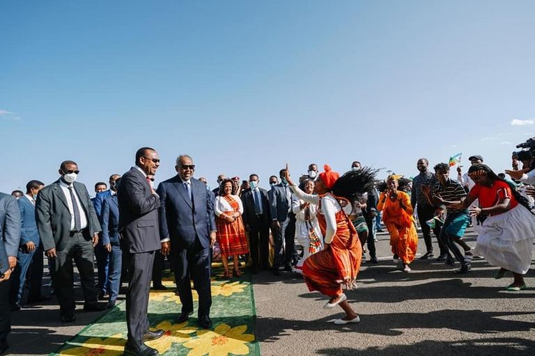 رئيس الوزراء الإثيوبي آبي أحمد يستقبل الرئيس الجيبوتي 