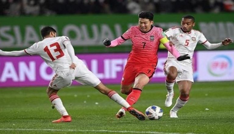 مباراة الإمارات وكوريا الجنوبية في تصفيات كأس العالم 2022 - أرشيفية
