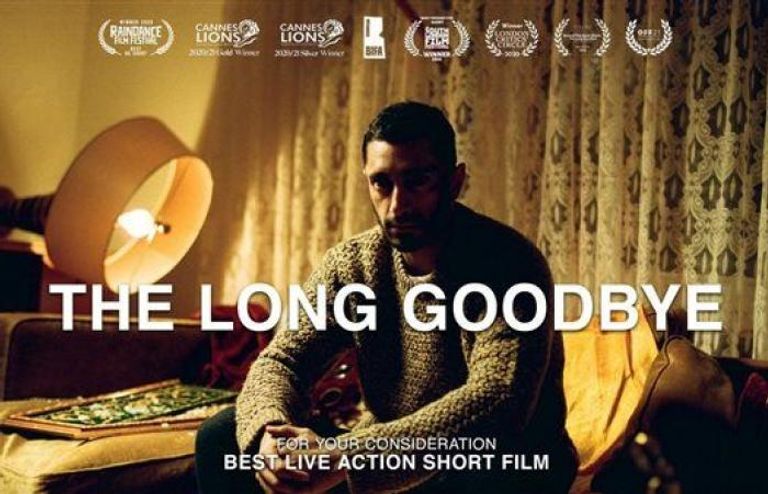 ريز أحمد أثناء حصوله على جائزة الأوسكار