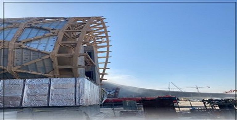 حريق محدود بمشروع مطار الكويت الجديد