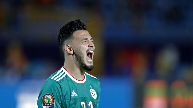 رامي بن سبعيني جمال بلماضي مدرب منتخب الجزائر