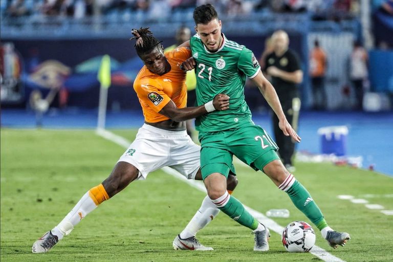 رامي بن سبعيني جمال بلماضي مدرب منتخب الجزائر