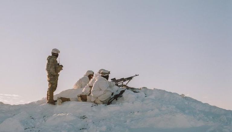 جنود أمريكيون خلال مناورة في القطب الشمالي