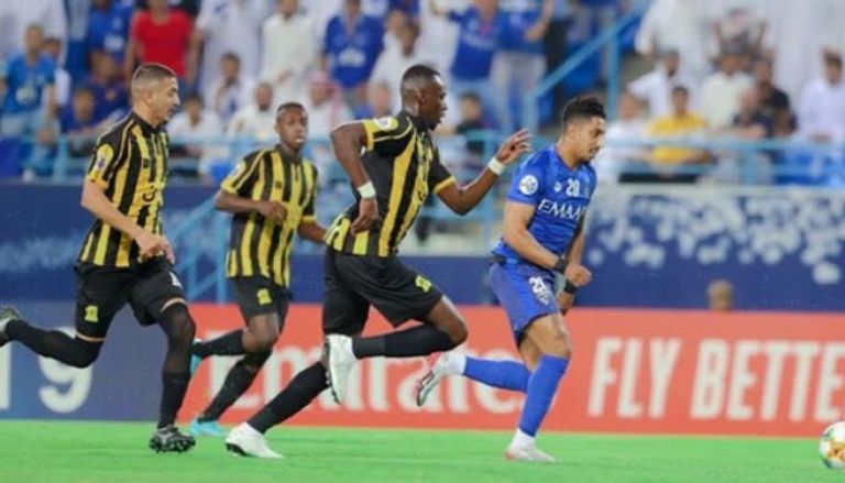 من مباراة الهلال والاتحاد