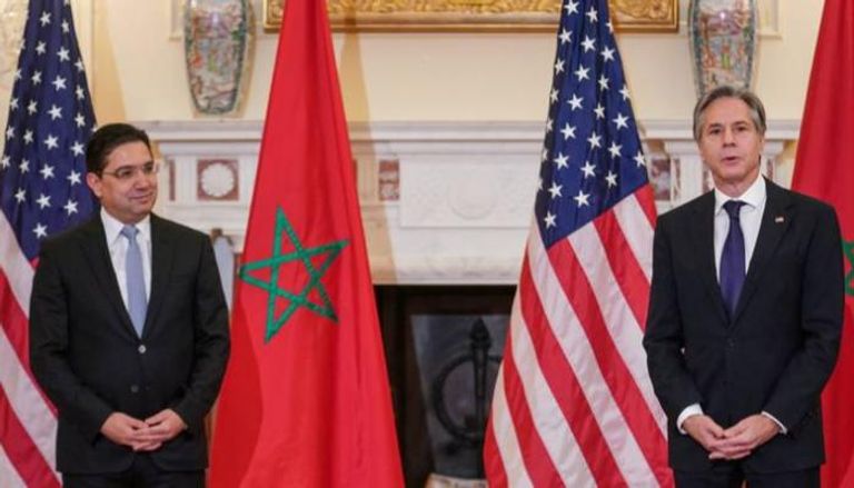 لقاء سابق بين وزيري الخارجية الأمريكي والمغربي- أرشيفية