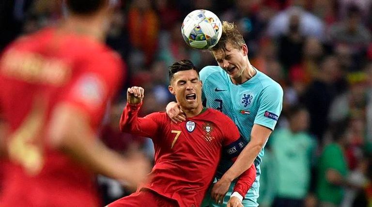 الدنمارك وهولندا كريستيانو رونالدو نجم منتخب البرتغال ضد هولندا