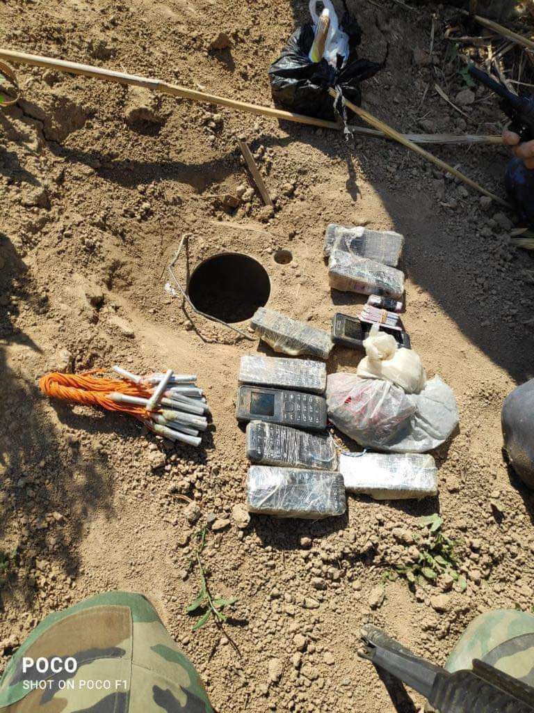 قوة من الشرطة الاتحادية عند وكر لداعش جنوب كركوك