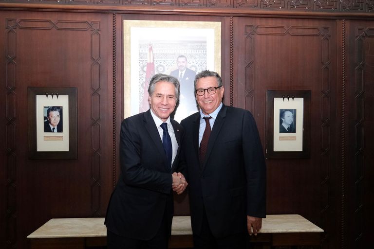 عزيز أخنوش وأنتوني بلينكن