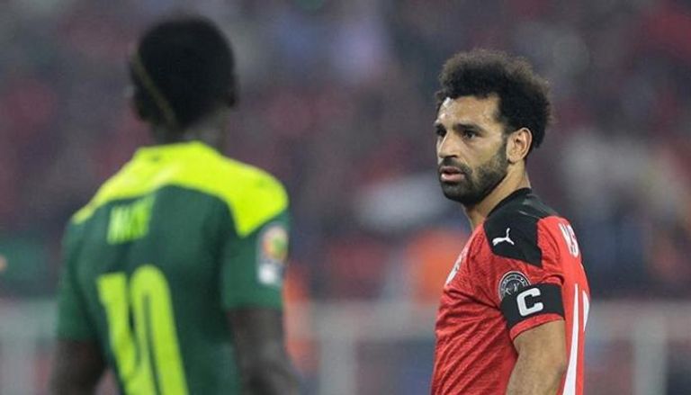 محمد صلاح وساديو ماني في مباراة مصر والسنغال