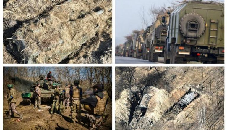 مركبات عسكرية روسية تتخفى من الرصد والهجوم
