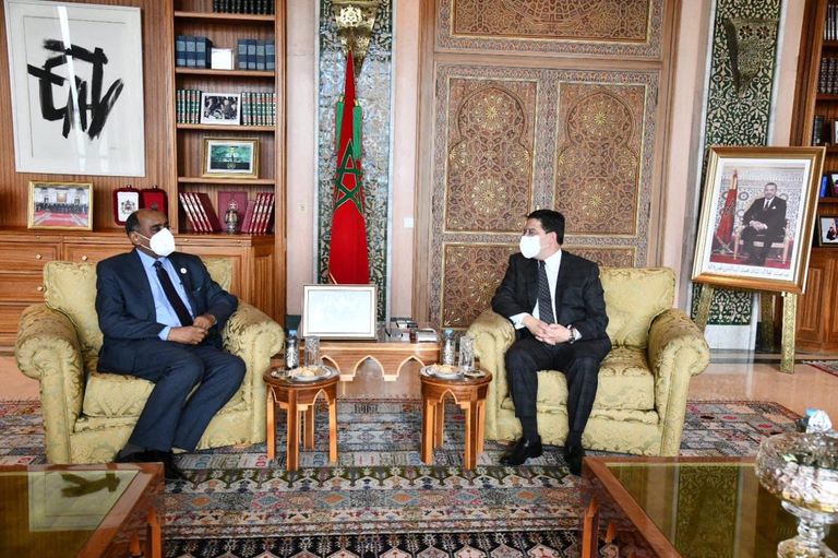 ناصر بوريطة ونجلاء المنقوش