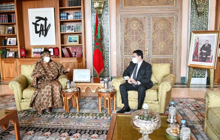 ناصر بوريطة ونجلاء المنقوش