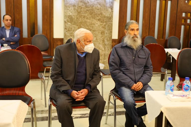 لطفي لبيب في عزاء عهدي صادق