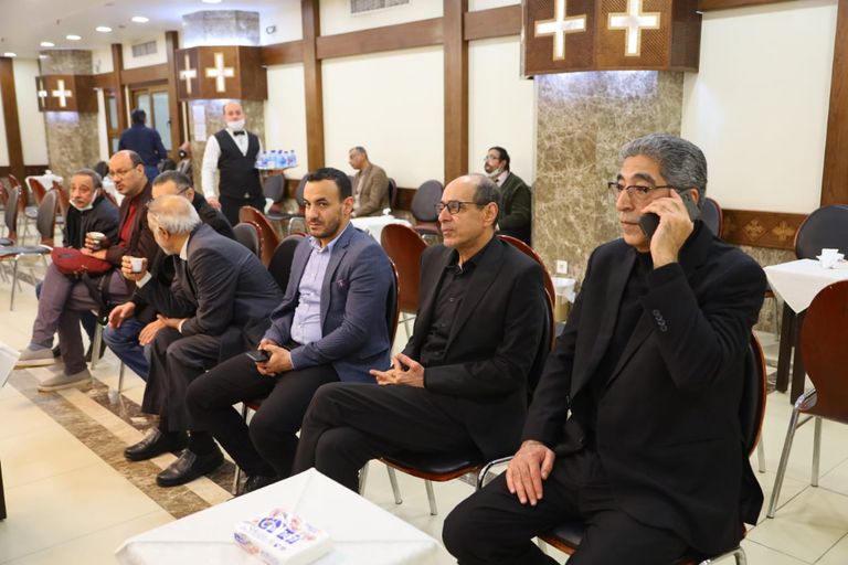 لطفي لبيب في عزاء عهدي صادق