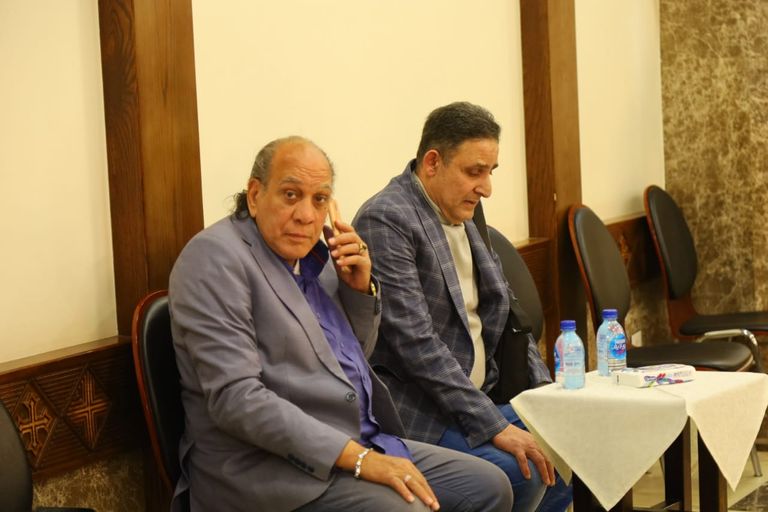 لطفي لبيب في عزاء عهدي صادق