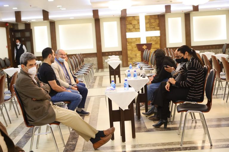 لطفي لبيب في عزاء عهدي صادق