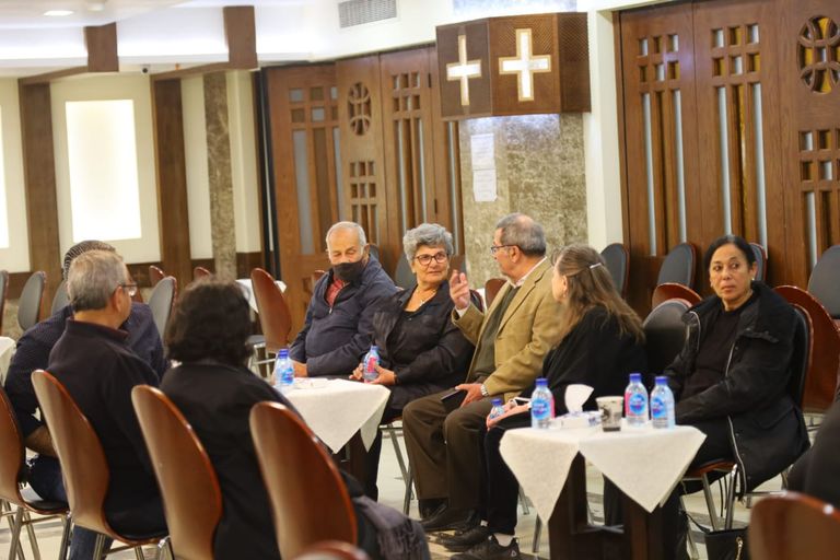 لطفي لبيب في عزاء عهدي صادق