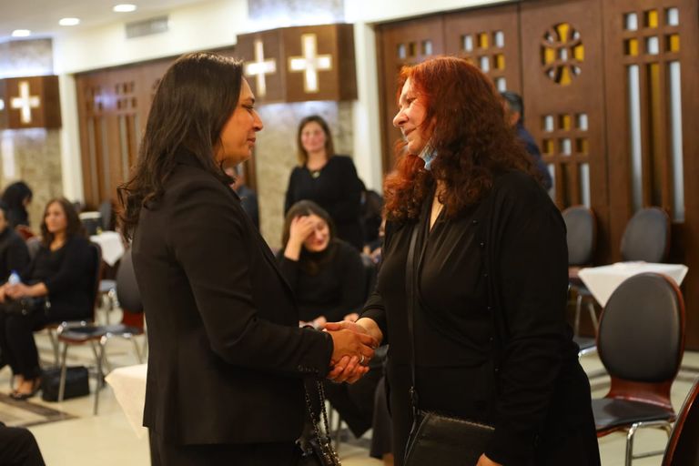 لطفي لبيب في عزاء عهدي صادق