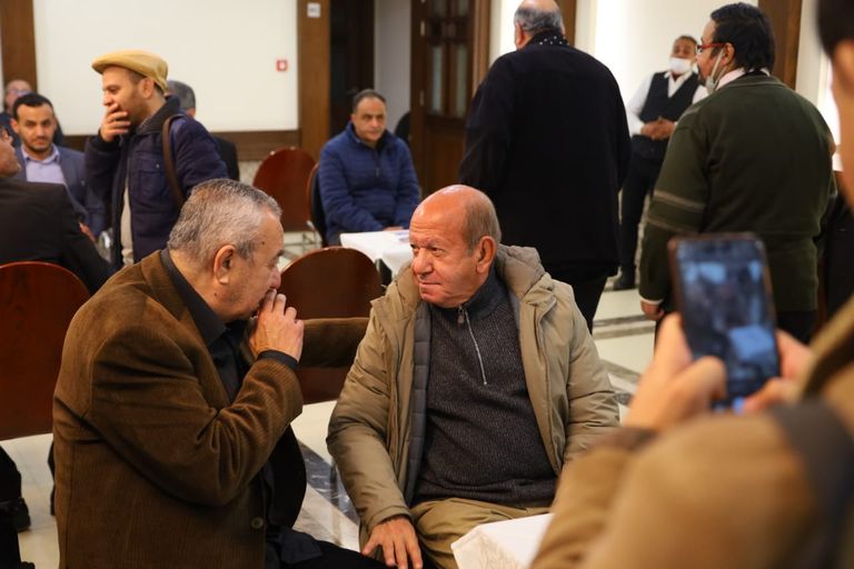 لطفي لبيب في عزاء عهدي صادق