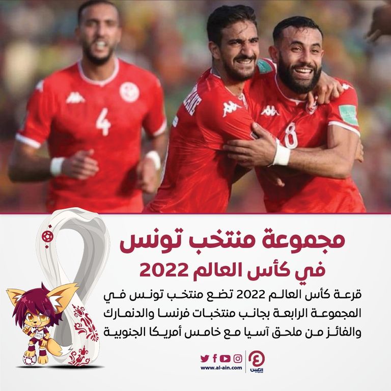 مجموعة منتخب تونس في كأس العالم 2022 وهبي الخزري قائد منتخب تونس