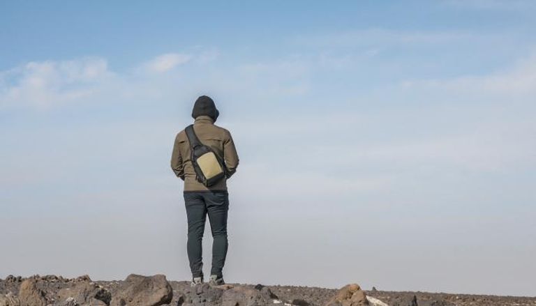 الإعلامي غيث خلال تصوير برنامج قلبي اطمأن في رمضان 2022