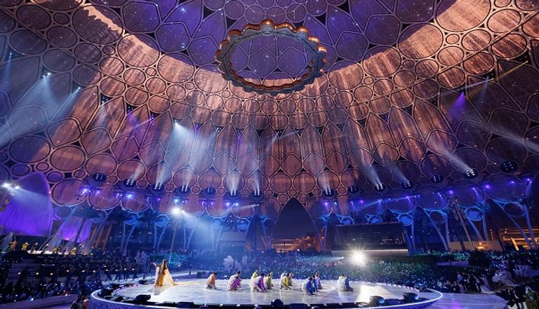 جانب من فعاليات الحفل الختامي لإكسبو 2020 دبي
