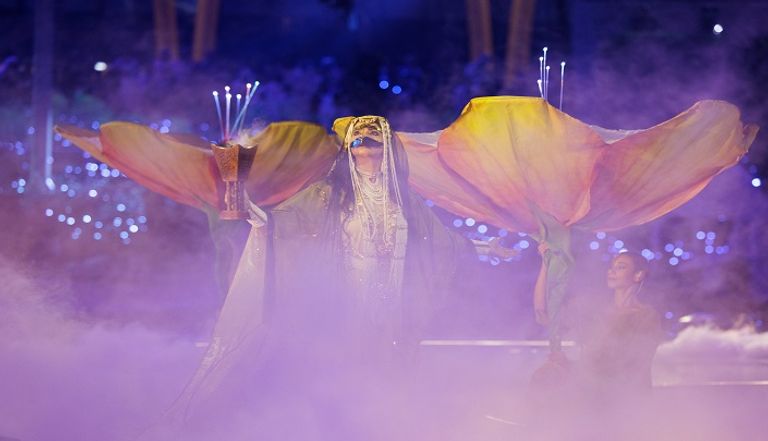 جانب من فعاليات الحفل الختامي لإكسبو 2020 دبي