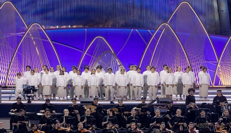 جانب من فعاليات الحفل الختامي لإكسبو 2020 دبي