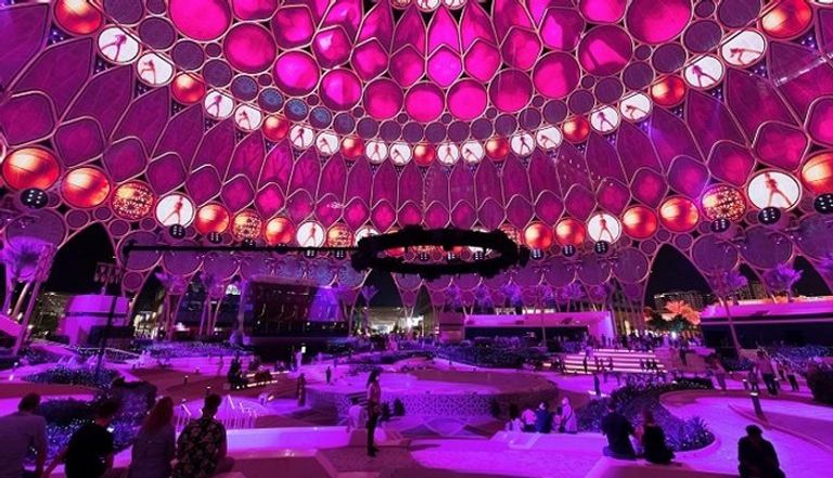جانب من فعاليات الحفل الختامي لإكسبو 2020 دبي