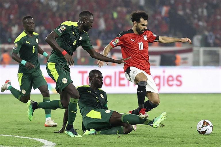 من مباراة مصر والسنغال في تصفيات كأس العالم 2022 منتخب السنغال