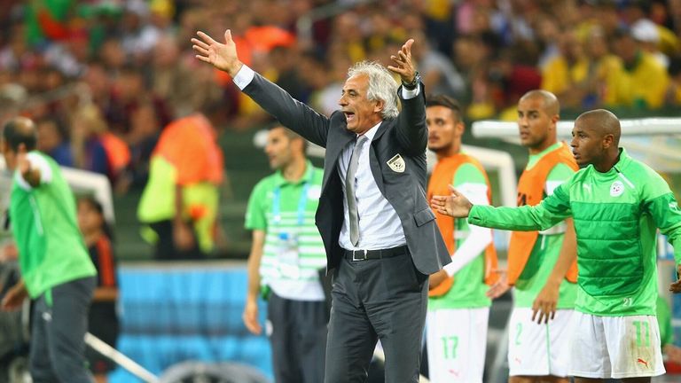 خليلوزيتش مدرب المغرب مع منتخب الجزائر في كأس العالم 2014 وحيد خليلوزيتش مدرب المغرب