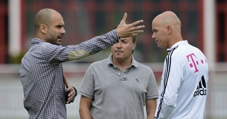 تين هاج مع جوارديولا في بايرن ميونخ بيب جوارديولا مدرب مانشستر سيتي