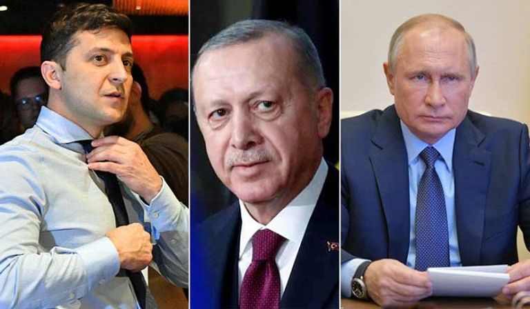 علما روسيا وأوكرانيا