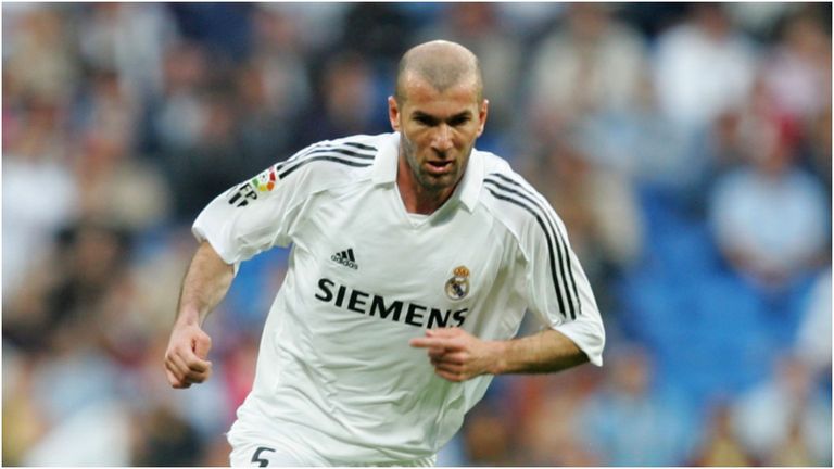 زين الدين زيدان نجم ريال مدريد السابق جاريث بيل وإيدين هازارد في ريال مدريد