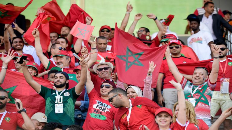 جماهير المغرب حكيم زياش ونصير مزراوي