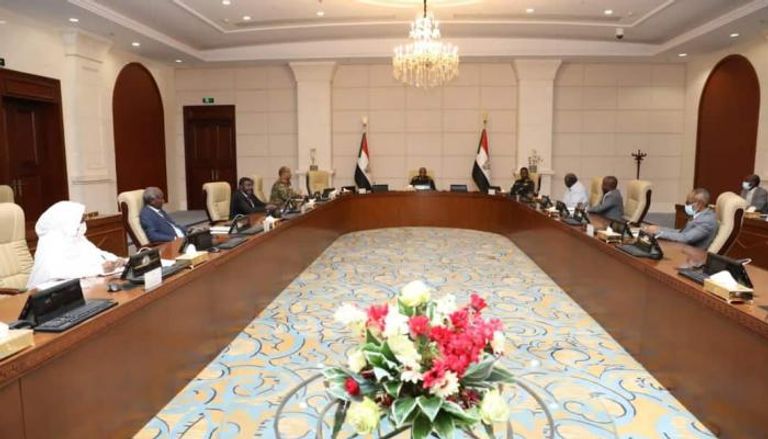 جانب من اجتماع مجلس السيادة السوداني