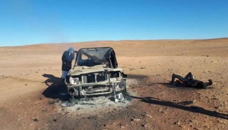 استهداف سيارات في ليبيا بغارة جوية - أرشيفية