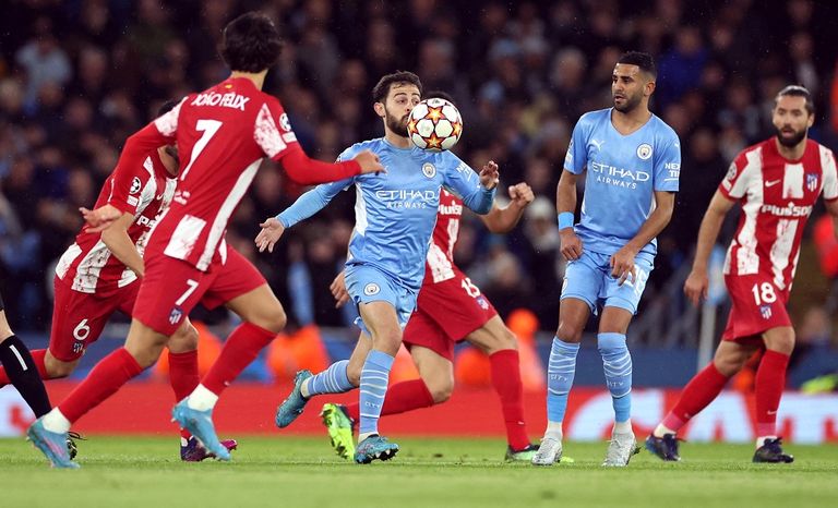 مانشستر سيتي ضد أتلتيكو مدريد في دوري أبطال أوروبا دي بروين من فوز مانشستر سيتي على أتلتيكو مدريد