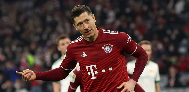 روبرت ليفاندوفسكي محمد صلاح نجم ليفربول