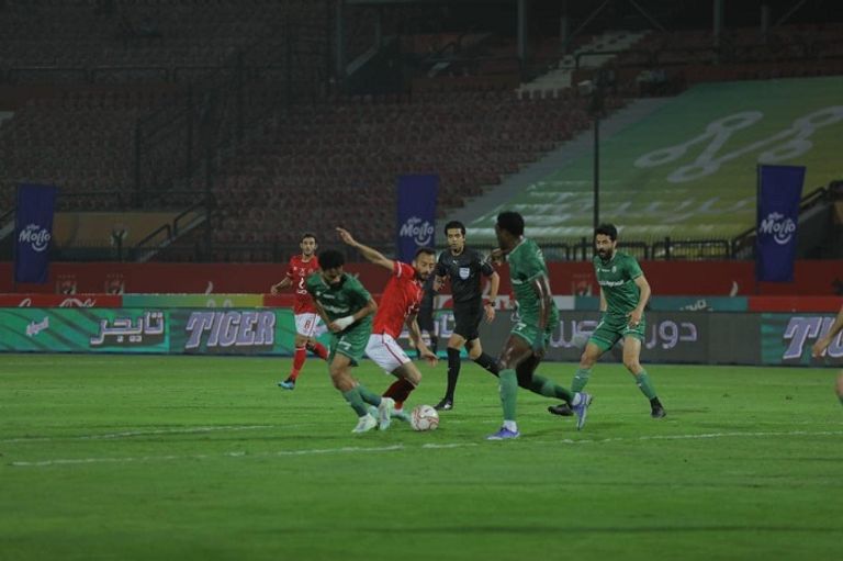 من مباراة الأهلي والاتحاد السكندري في الدوري المصري