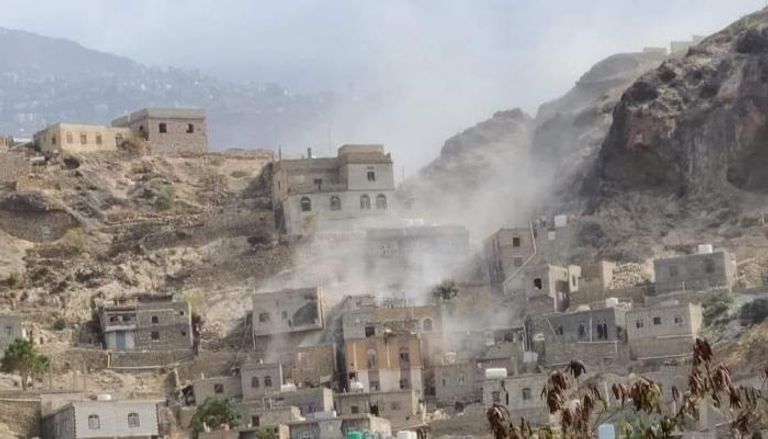 قصف حوثي لمنازل سكنية في تعز اليمنية- أرشيفية