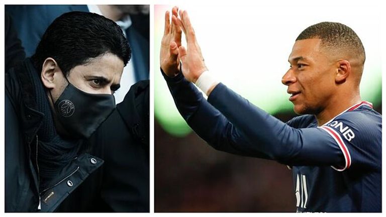 مبابي وناصر الخليفي كيليان مبابي